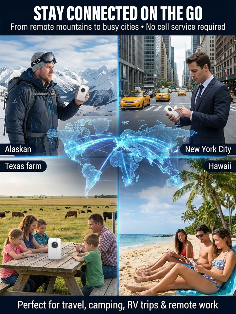 🔥[Global Coverage, High-Speed Internet Access] 🌎 Boundless Portable Wi-Fi — Stay Connected Wherever You Go🛡️