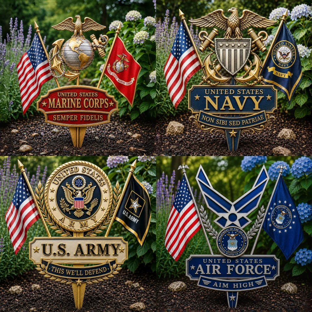 🇺🇸 Last Day Promo: 49% OFF 🎖️- US Military Branch Tribute Garden Stake Collection - ✈️Buy 2 Free Shipping Today!