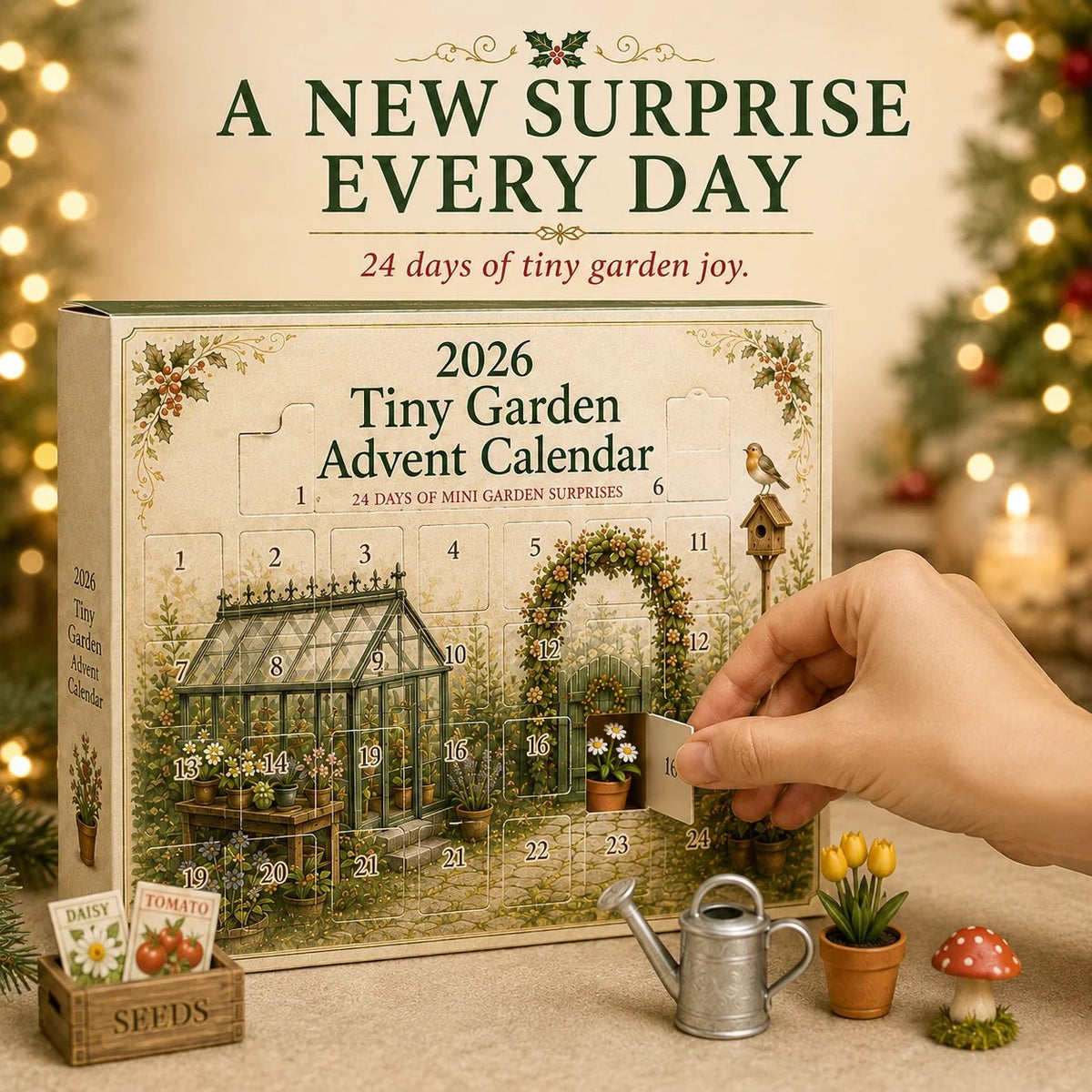 2026 Miniature Garden Advent Calendar 🌿🎄 – 24 Days of Tiny Garden Surprises
