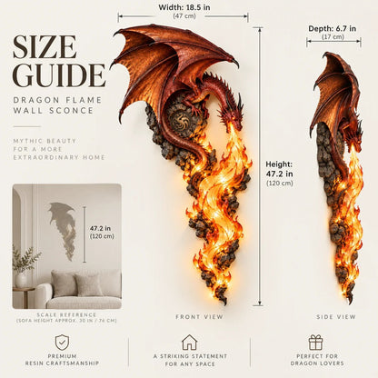 🔥😍⭐️🐉 Dragonfire Guardian Wall Sconce – A Legendary Flame Awakens On Your Wall 🔥