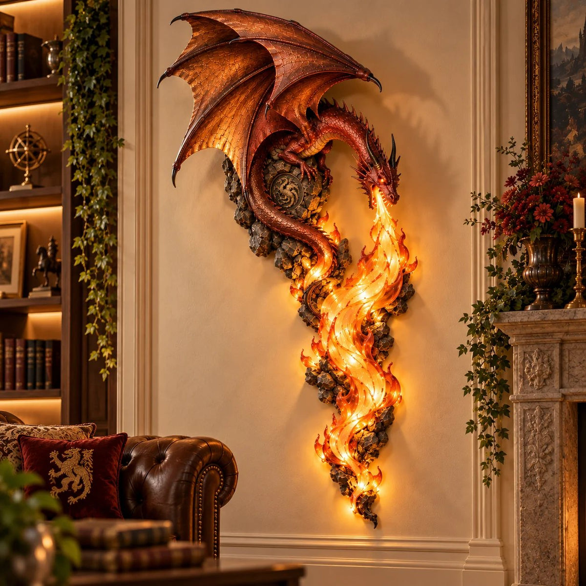 🔥😍⭐️🐉 Dragonfire Guardian Wall Sconce – A Legendary Flame Awakens On Your Wall 🔥