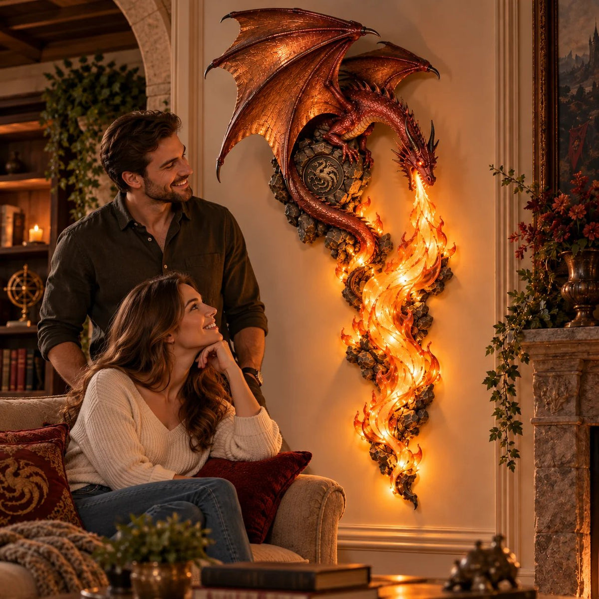 🔥😍⭐️🐉 Dragonfire Guardian Wall Sconce – A Legendary Flame Awakens On Your Wall 🔥