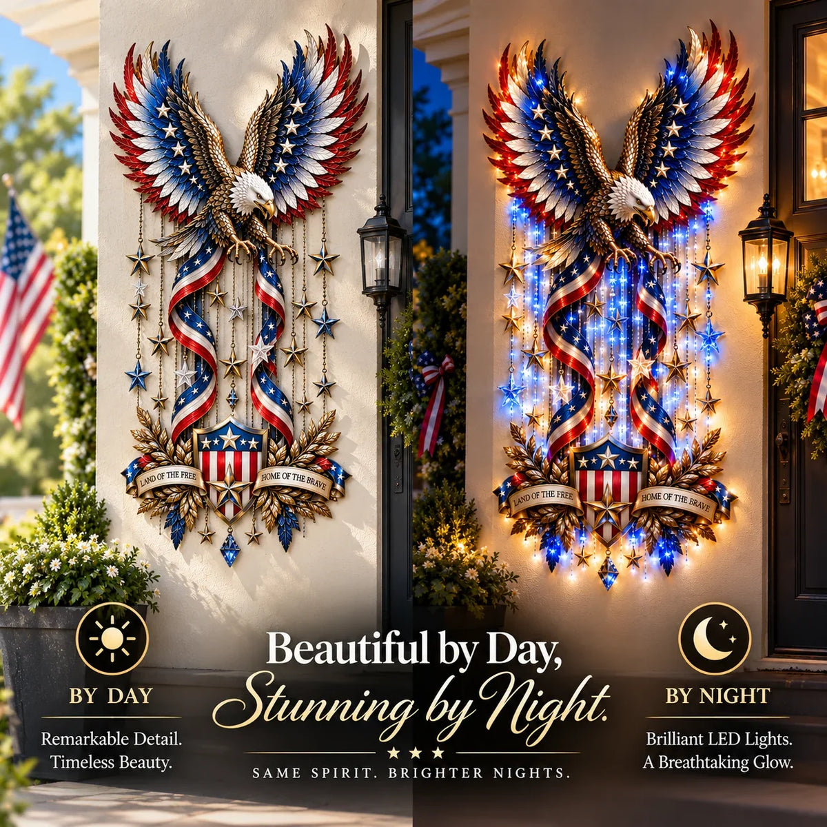 🦅American Glory Cascade - Let Freedom Light Your Home🏠