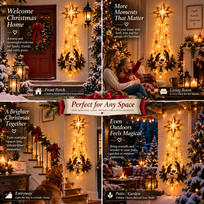 ✨Last Day 50% OFF✨✝️ Bethlehem Star of Faith™ – Lighted Nativity Wall Decor