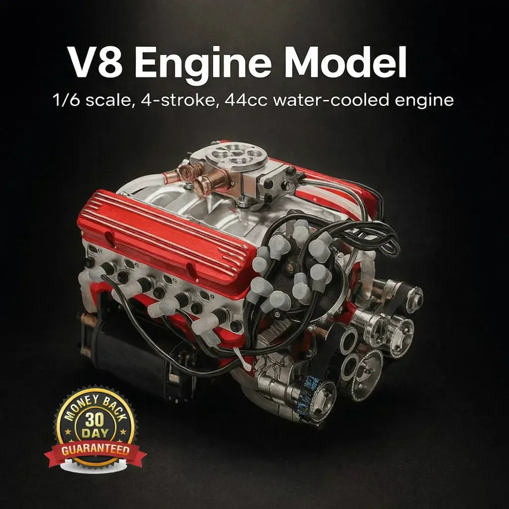🎉Last Day Promotion 50% OFF + FREESHIPPING🔥 - Gasoline OHV V8 Small-block Engine Model Kits(Non-functional Display Model )