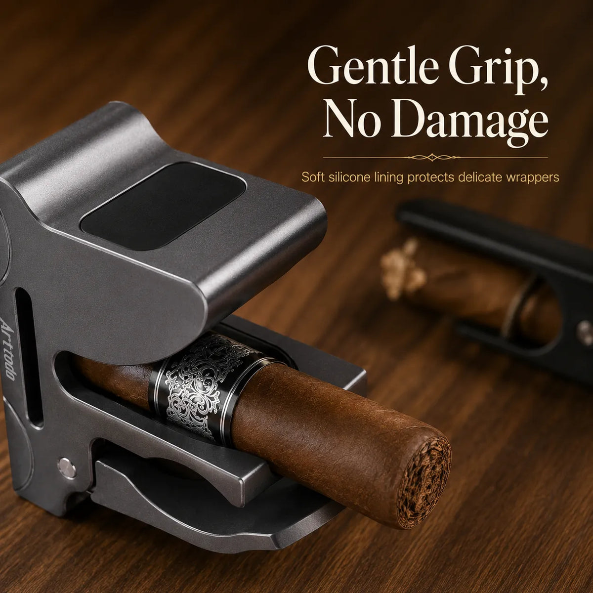 🔥Universal Magnetic Golf Cart Cigar Clip - Hands-Free Cigar Holder for Golfers, Strong Magnet Mount