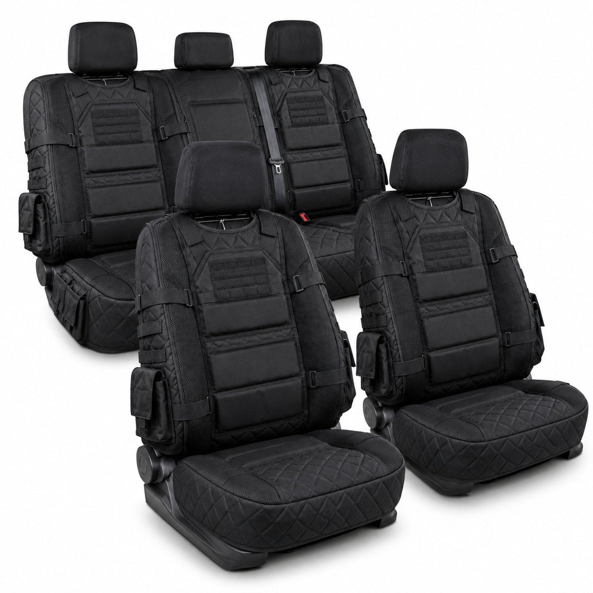 🎁🎁Free Shipping🎖️ Military‐Style Auto Seat Protectors|Universal Fit Heavy‐Duty Cushion For Long‐Drive Vehicle Owners